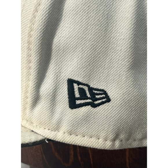 New Era Boston Red Sox Baseball Cap Cream Camo B Logo Fitted Size 7 5/8 - Picture 3 of 10